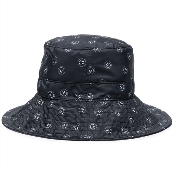 Ganni | Recycled Smiley Face Logo Print Bucket Hat - Picture 11 of 16